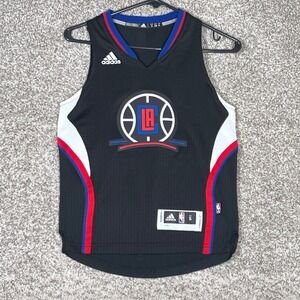 Adidas Los Angeles Clippers Basketball Jersey Black Kids Size Small Swingman